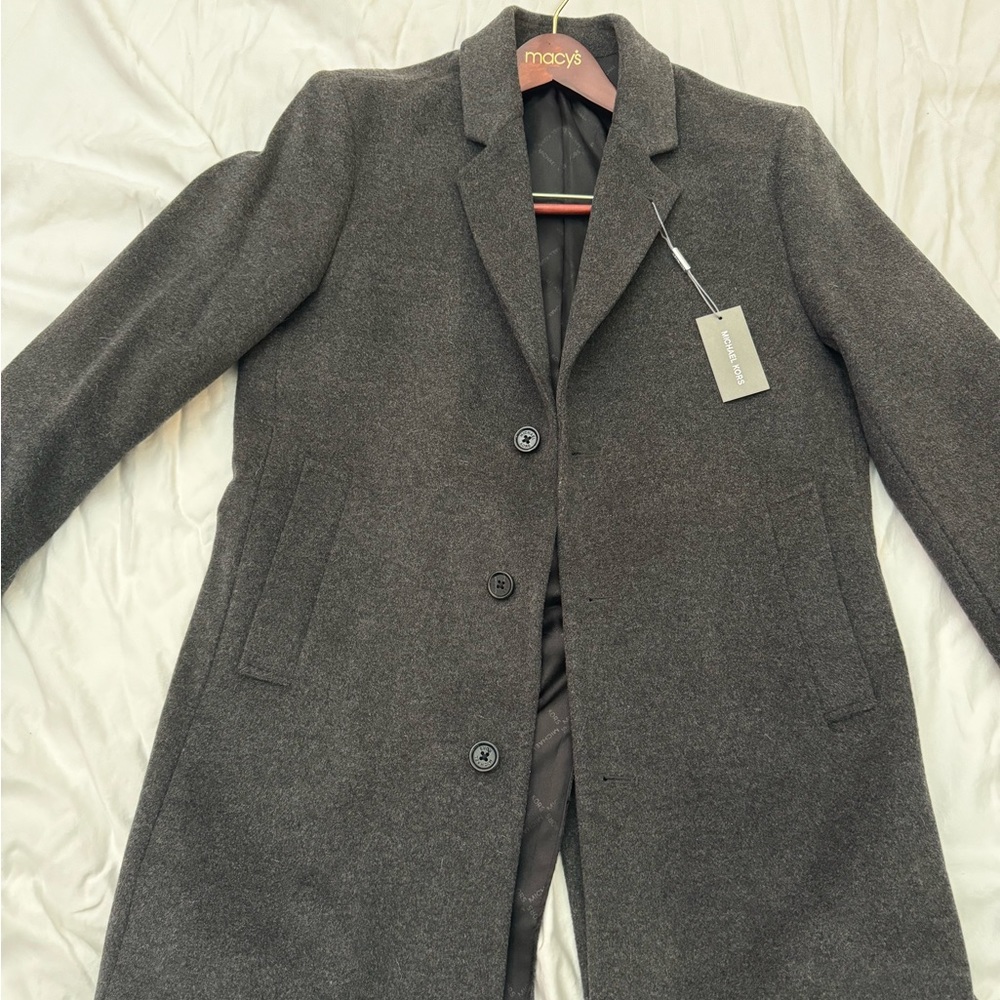 Michael Kors Dark Heath Grey Color Winter Jacket. Brand New. Size 38S